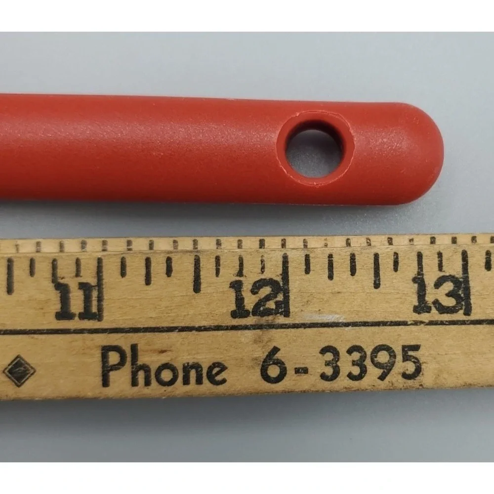 Vintage 2003 4 Durable Blue‎ and Red Plastic Cooking Stirring Spoons 15